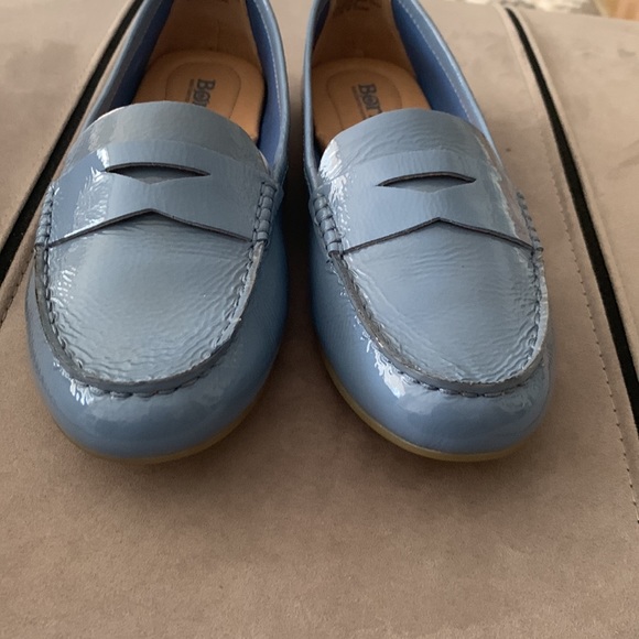 Born NIB Malena Light Blue Patent Loafers size USA 9.5 - Picture 7 of 11
